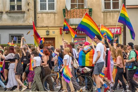 LGBT Pride Celebrating Love And Diversity During Lesbian Gay Bisexual And Transgender Annual