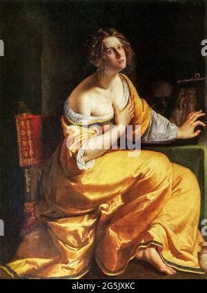 Artemisia Gentileschi The Penitent Mary Magdalen Stock Photo Alamy