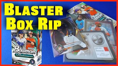 Bowman Platinum Blaster Box Rip Insert Foils Big Rookie Hits