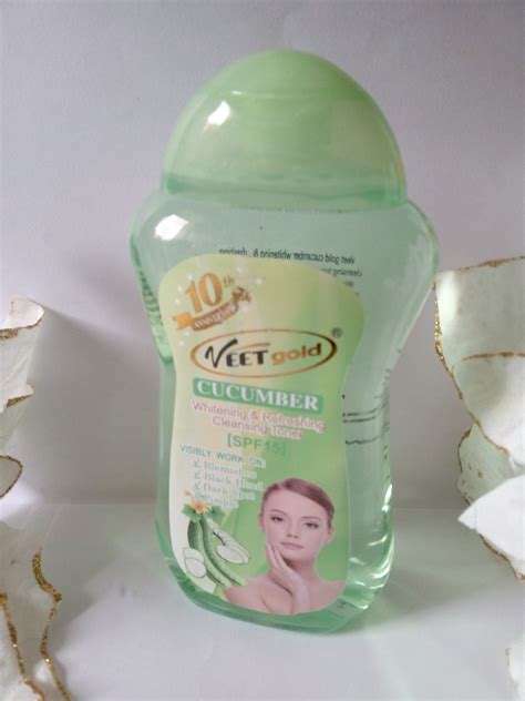 Veet Gold Cucumber Whitening Refreshing Cleansing Toner Ml