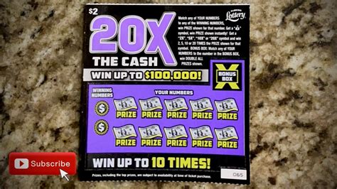 20X THE CASH Florida Scratch Offs YouTube