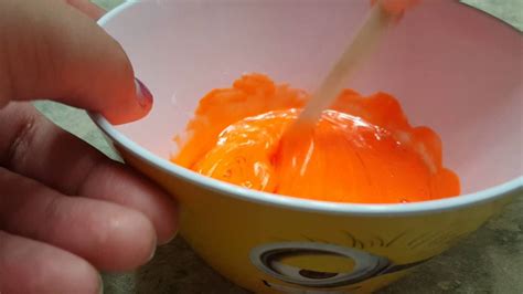 Making Orange Fluffy Slime Not Edible Youtube