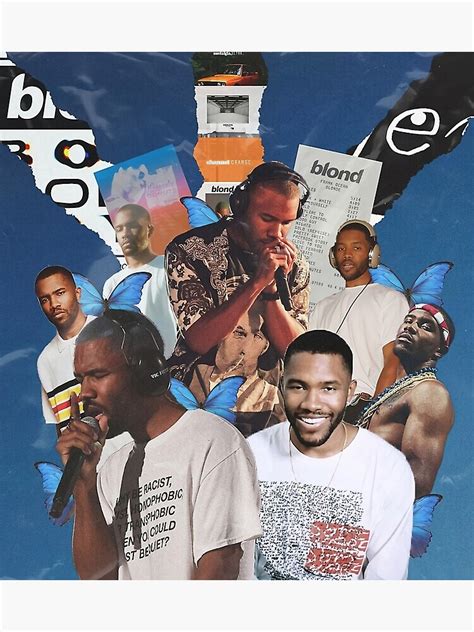 Frank Ocean Collage Poster By Dianeguiree Redbubble