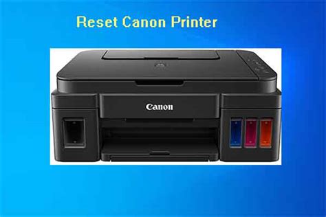 Power Hard Factory Reset Canon Printers Step By Step Methods