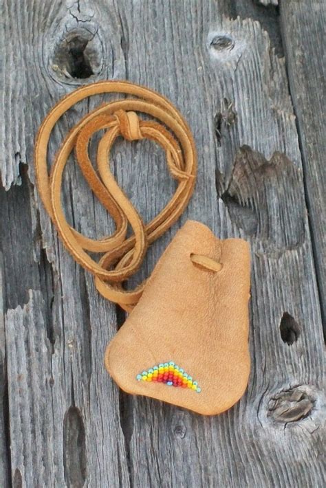 Beaded Medicine Bag Leather Medicine Pouch Amulet Bag - Etsy