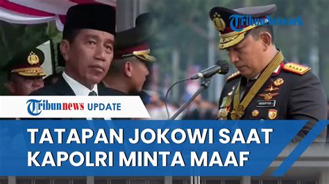 Suara Kapolri Listyo Sigit Bergetar Saat Minta Maaf Di Depan Jokowi