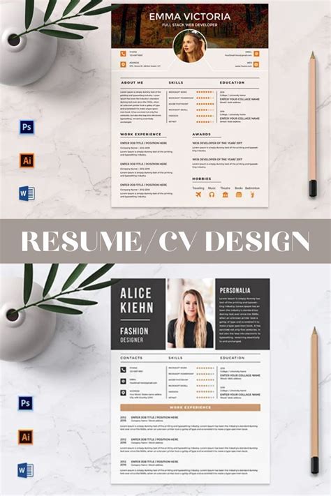 Marziashafa I Will Design Professional Resume Cv And Cover Letter Template For 15 On Fiverr