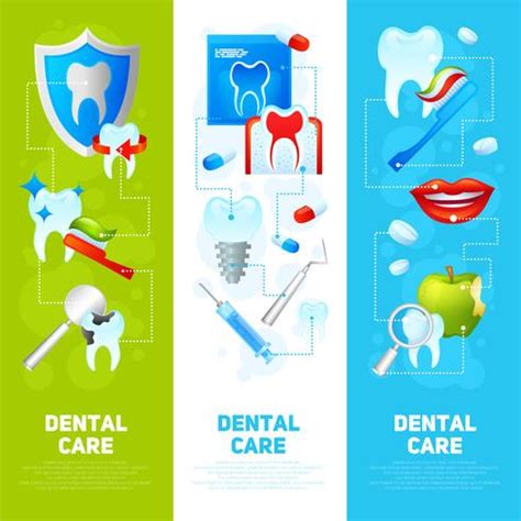 Dental Banner Set 428342 Vector Art at Vecteezy