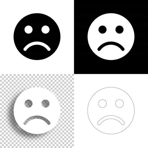 380 Smiley Face Distraught Depression Sadness Emoticon Stock