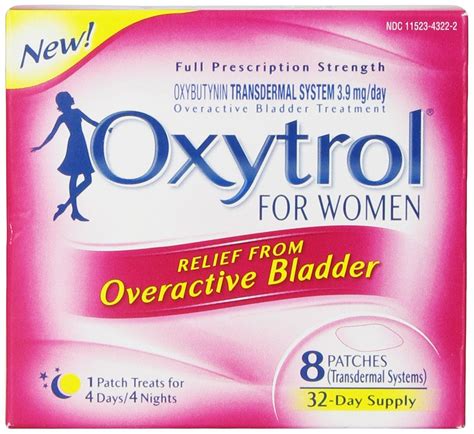 Oxytrol For Women Overactive Bladder Transdermal Patches That Will Calm The Bladder Muscle