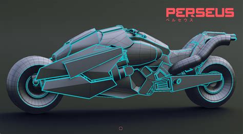 Military Motorcycle Perseus S Bike 3D Model By Hisqiefurqoni