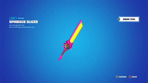 New Spinback Slicer Pickaxe In Fortnite Youtube