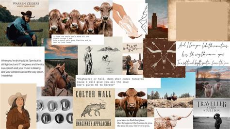 Western Collage Western Aesthetic Wallpaper Country Backgrounds