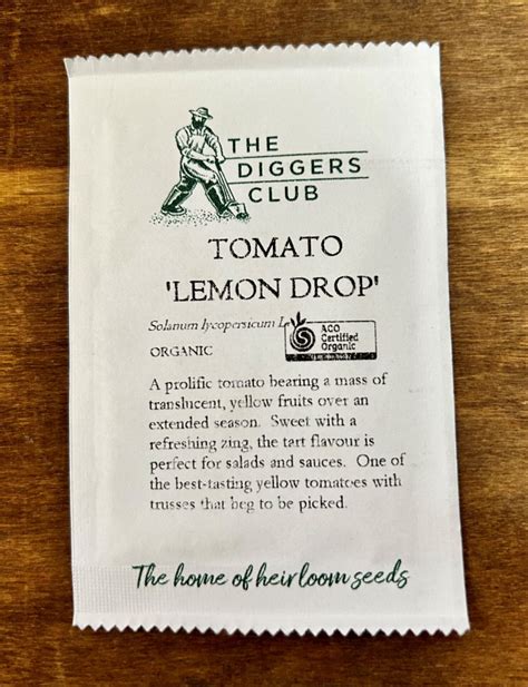 Tomato Lemon Drop Diggers Seeds Guildford Garden Centre