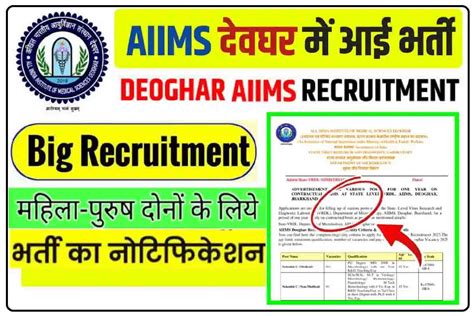 Aiims Deoghar Recruitment