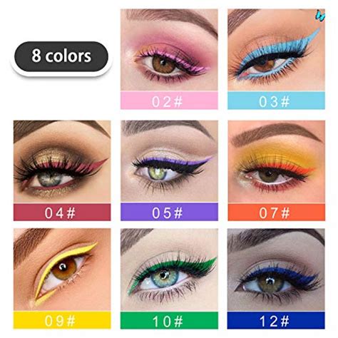 Matte Liquid Eyeliner 8 Colors Set Long Lasting Makeup