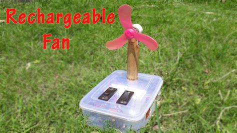 How To Make Rechargeable Table Fan At Home Easy Hand Made Project