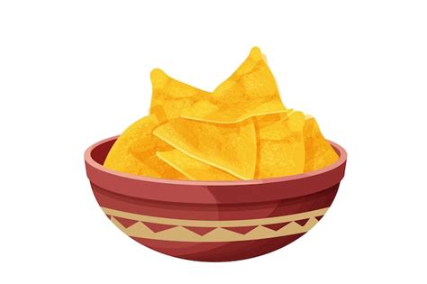 Premium Vector Tortilla Chips Traditional Mexico Nacho Triangle Crisp