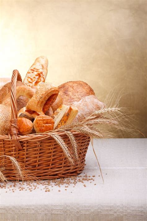 Baked products stock photo. Image of basket, background - 26119134