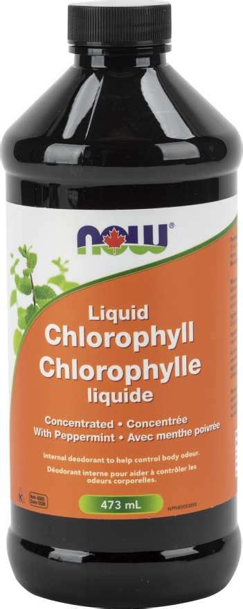 Now Liquid Chlorophyll Peppermint 473 Ml Natures Care