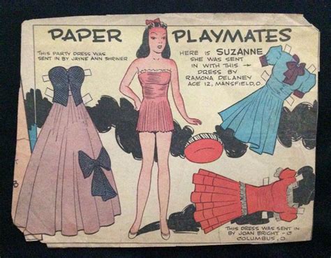 Tillie The Toiler Sunday Funnies Paper Doll 1935 Uncut Newspaper