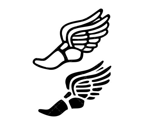 Track Winged Shoe Clipart Eps File Svg And Jpeg Png The Best Porn Website