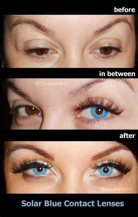 Blue Eye Contacts Before And After