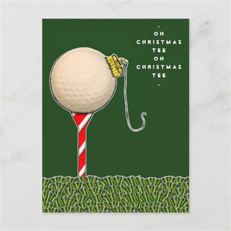 Funny Golf Christmas card | Zazzle