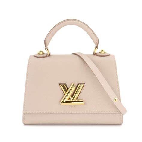 Louis Vuitton Louis Vuitton Twist One Handle Pm 2way Hand Shoulder Bag Taurillon Leather Greige