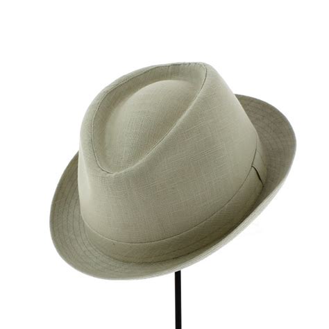 Sombrero Trilby Milo Beige Lino Traclet