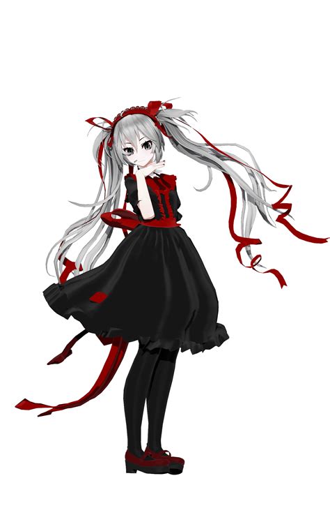 Thanks 472watchers Tda Gothic Doll Miku20 Dl By Xaxkkx On Deviantart