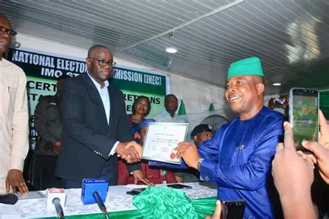 Imo Governor Elect Others Receive Certificates Of Return Punch