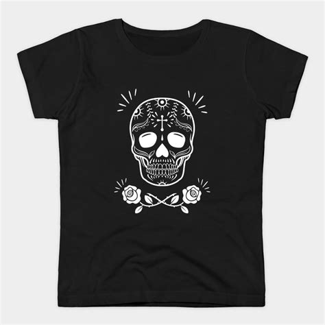 Sugar Skull With Roses By Rike Mayer Skulls And Roses Sugar Skull T