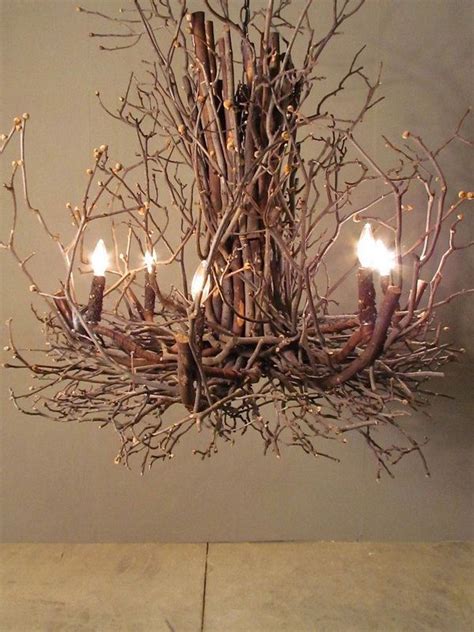 Diy Ideas With Twigs Or Tree Branches Hative Twig Chandelier