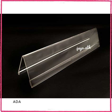 Jual Alat Tulis Papan Nama Akrilik Acrylic Meja Desk Name Akrilik