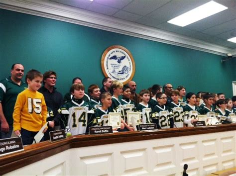 New Milford Jr Knights Football Super Bowl Champs Recognized By Mayor