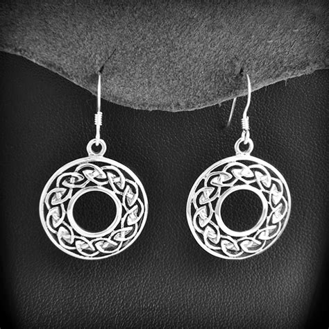 Boucles D Oreilles Argent Cr Oles Celtiques Excalibur Bijoux