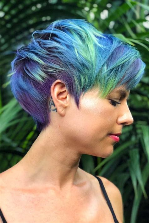 43 Vibrant And Pastel Mermaid Hair Color Ideas Peacock Hair Color