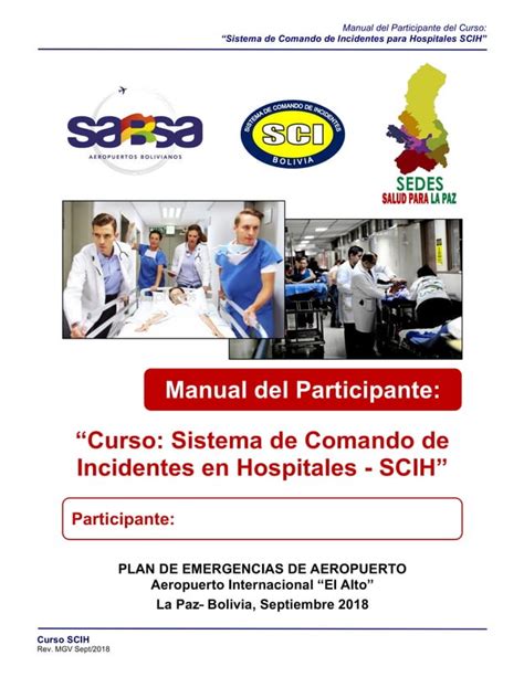 Curso De Sistema De Comando De Incidentes En Hospitales Pdf