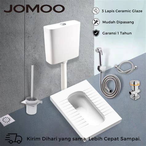 Jual Satu Set Kloset Jongkok Type S Semprotan Toilet Jomoo Tabung