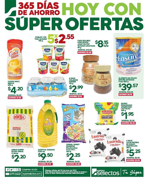 Lunes de Súper Ofertas en Súper Selectos 20 Junio TuOfertaSV