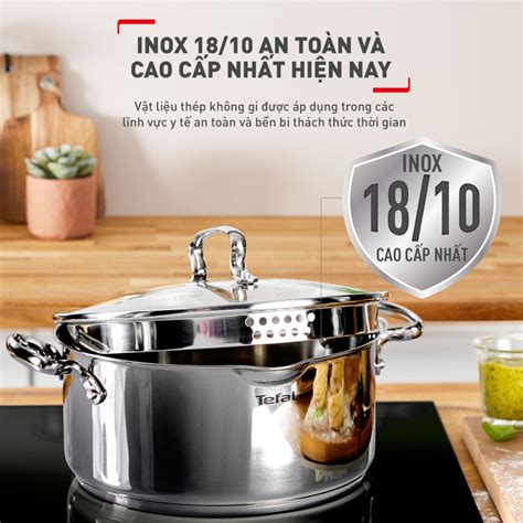 Bộ 3 Nồi Inox 304 Cao Cấp Tefal Duetto Plus Size 162024cm Bảo Hành 24