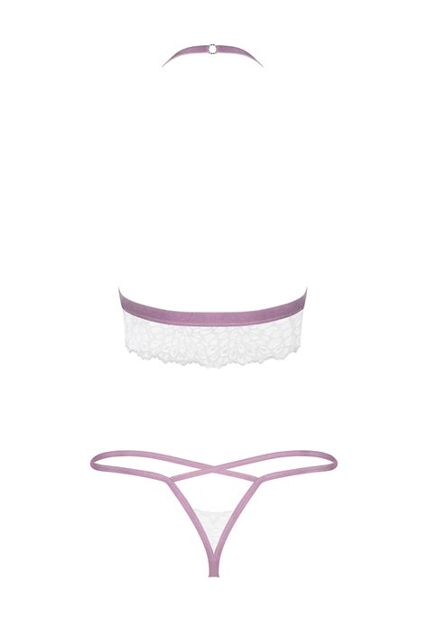 Teiliges Dessous Set Mit Elastischen Riemchen In Wei Dessous Sets Club Hot Fashion