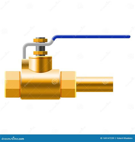 Valve Ball Fittings Pipes Of Metal Bronze Copper Piping System