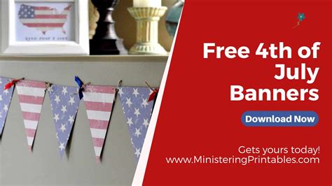 Free 4th of July Banner | Independence Day Printable