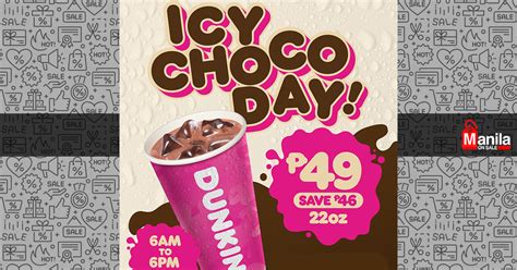 Dunkin Icy Choco Day Promo Manila On Sale