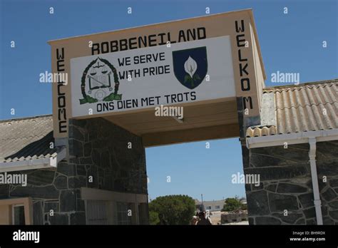 Entrance To Robben Island Prison Where Nelson Mandela Was Incarcerated