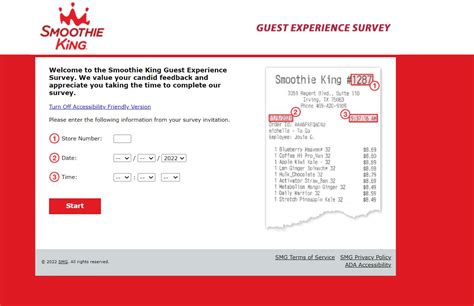 1 Discount Smoothie King Survey