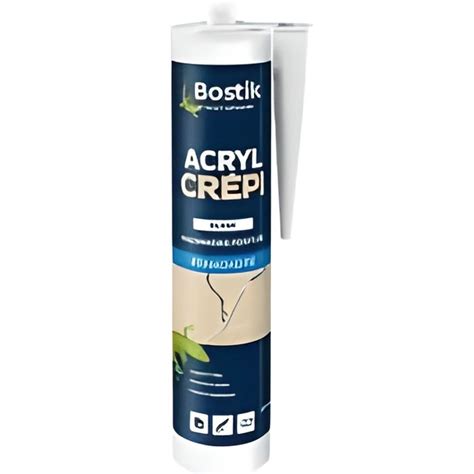 Mastic acrylique BOSTIK Acryl Crépi Joint de fissure Cartouche