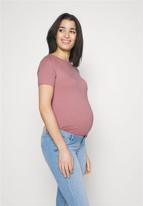 Vero Moda Maternity Vmmpanda New T Shirt Basic Nostalgia Rose